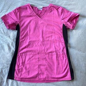 Hot Pink Scrub Top